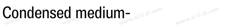 Condensed medium字体转换
